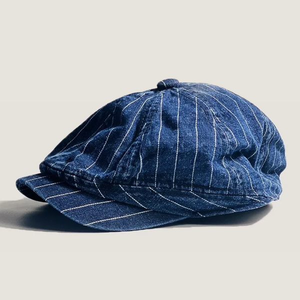 Alfred™ – Heritage Denim Pinstripe Newsboy Cap
