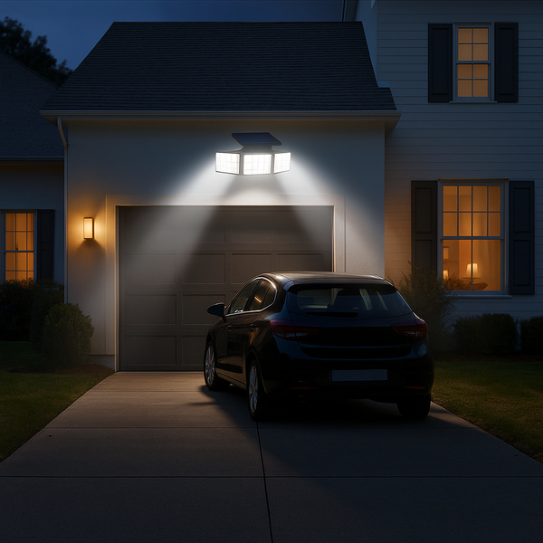 TryggHjem™ solcellelampe – trygg hjemmebelysning med sensor