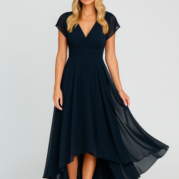 Julita™ – Flytende kveldskjole med V-hals