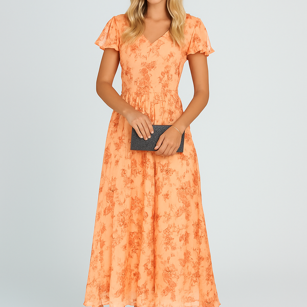 Kathrine™ | Luksuriøs Maxi-Kjole med Flatterende Passform