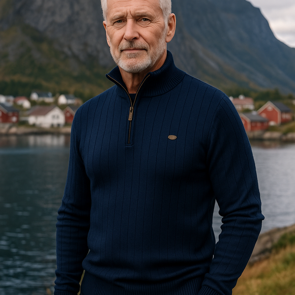 Alex™ - Stilig genser med glidelås