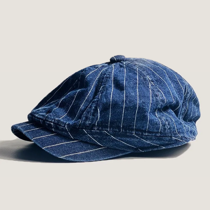 Alfred™ – Heritage Denim Pinstripe Newsboy Cap
