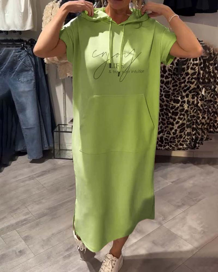 Ebba™ | Ledig kjole med hette og feminin passform