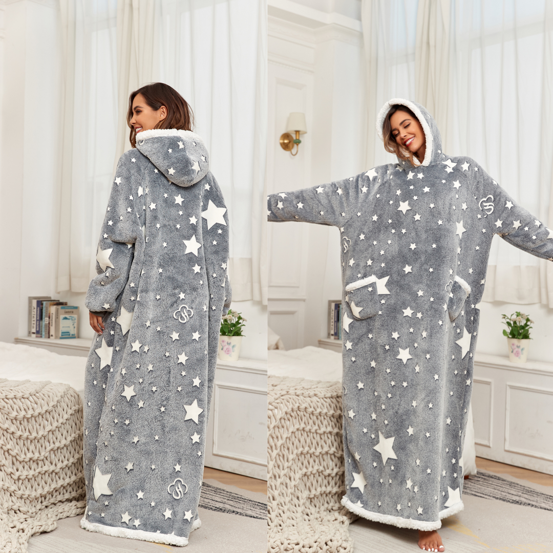 StjerneMyk™ – Varmt og behagelig pledd med ermer for koselige kvelder