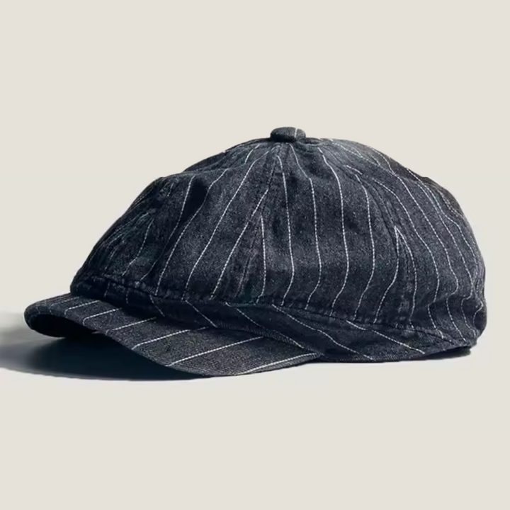 Alfred™ – Heritage Denim Pinstripe Newsboy Cap