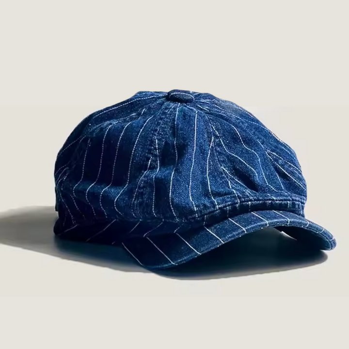 Alfred™ – Heritage Denim Pinstripe Newsboy Cap