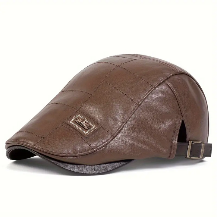 Thomas™ – Heritage Leather Flat Cap
