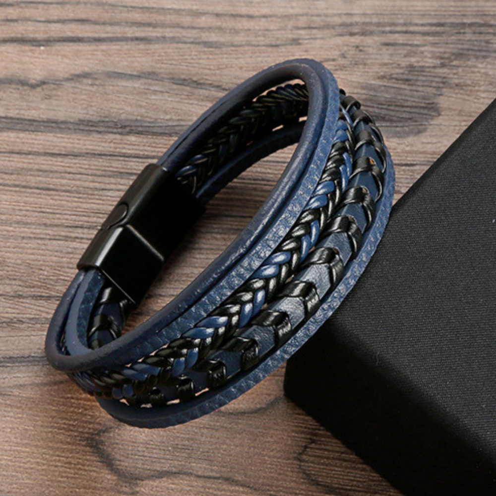 Ragnar™ Band – Lærflettet Vikingarmbånd (25 % til Movember)