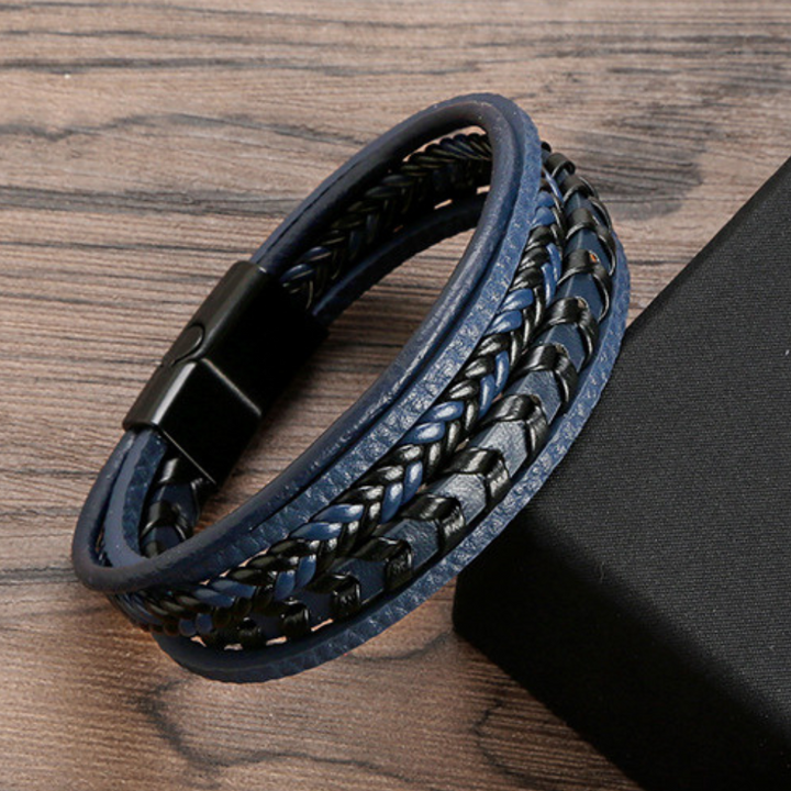Ragnar™ Band – Lærflettet Vikingarmbånd (25 % til Movember)