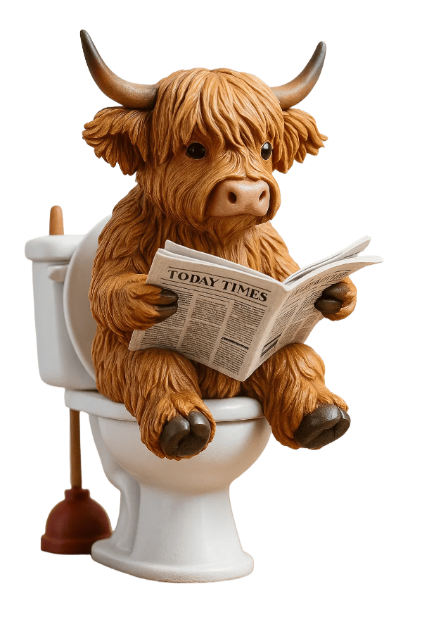 🐮 Julekalender med Highlander 2025 🎄✨ – Håndlaget 3D-dukke med Highlander (24 deler)