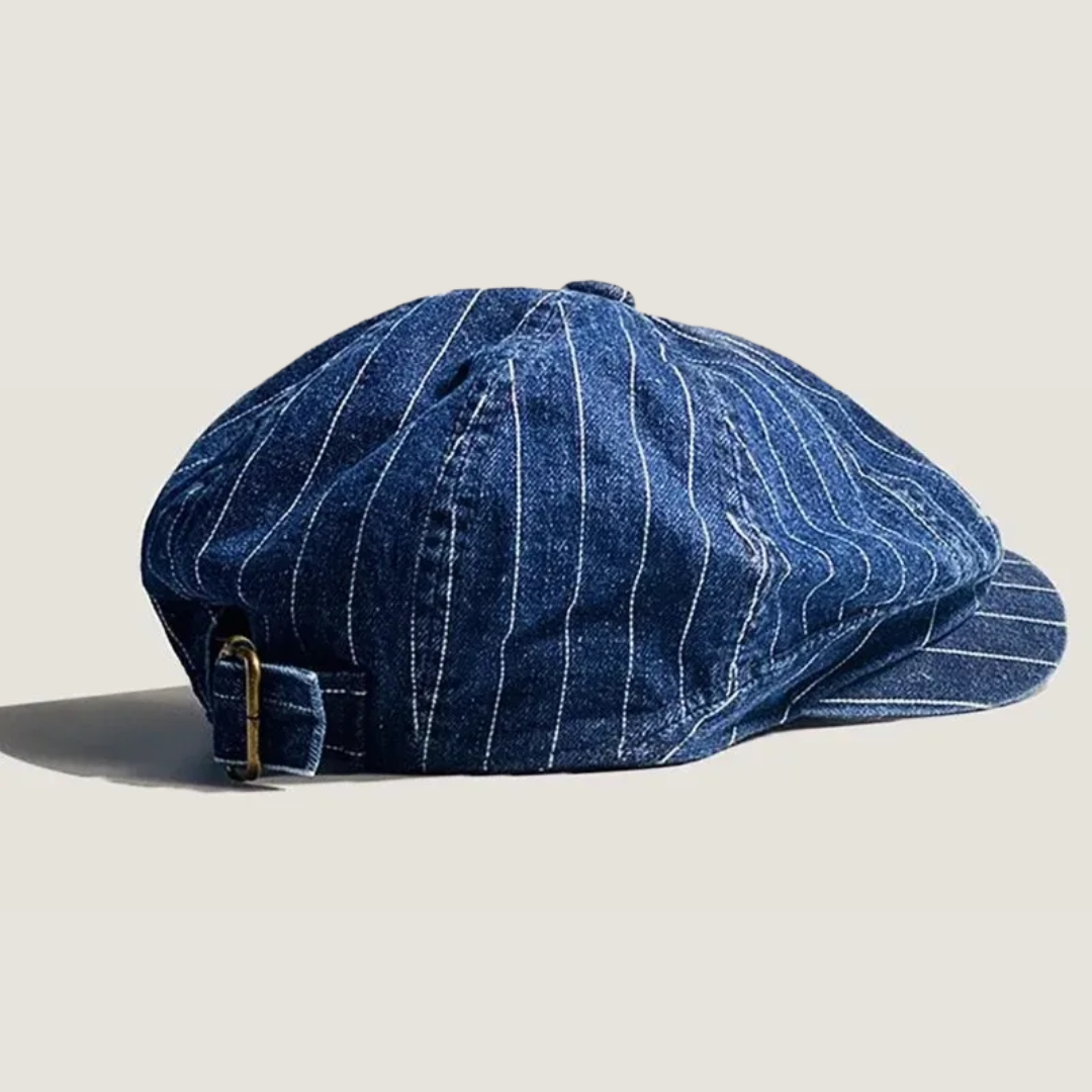 Alfred™ – Heritage Denim Pinstripe Newsboy Cap