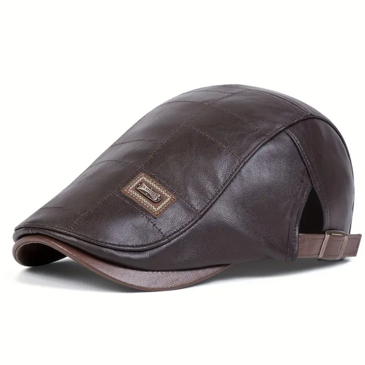Thomas™ – Heritage Leather Flat Cap