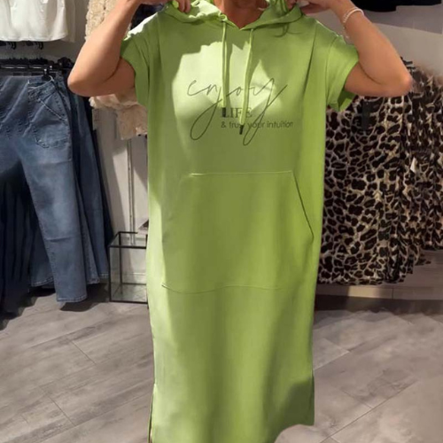 Ebba™ | Ledig kjole med hette og feminin passform