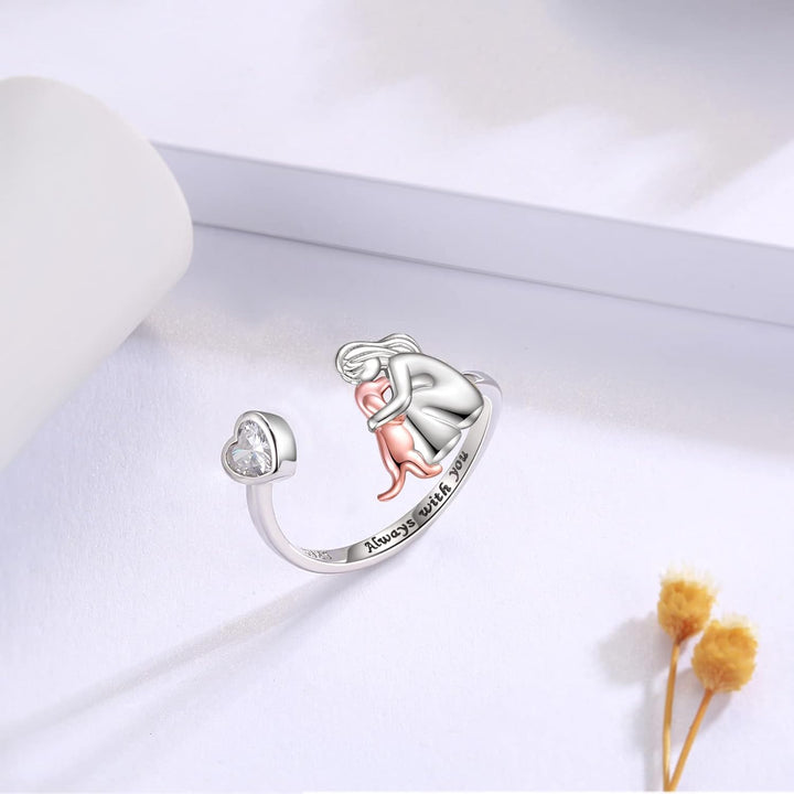 Anne™| Ring „Jente og Hund“