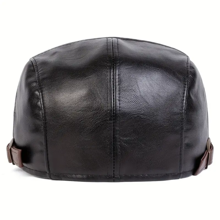 Thomas™ – Heritage Leather Flat Cap