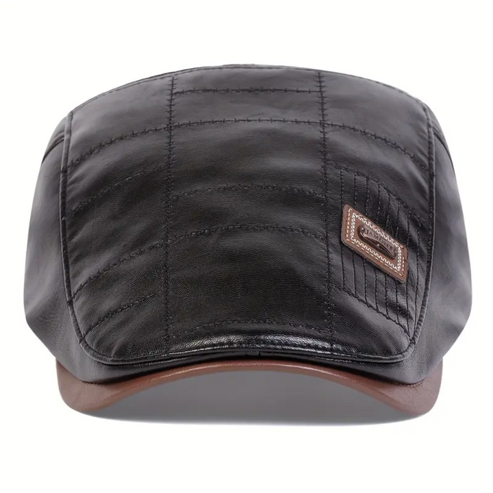 Thomas™ – Heritage Leather Flat Cap