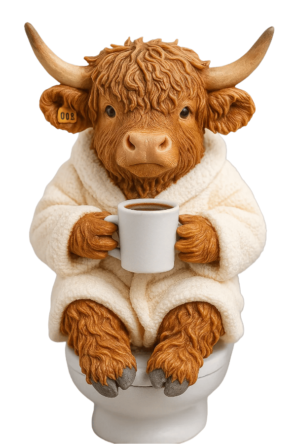 🐮 Julekalender med Highlander 2025 🎄✨ – Håndlaget 3D-dukke med Highlander (24 deler)