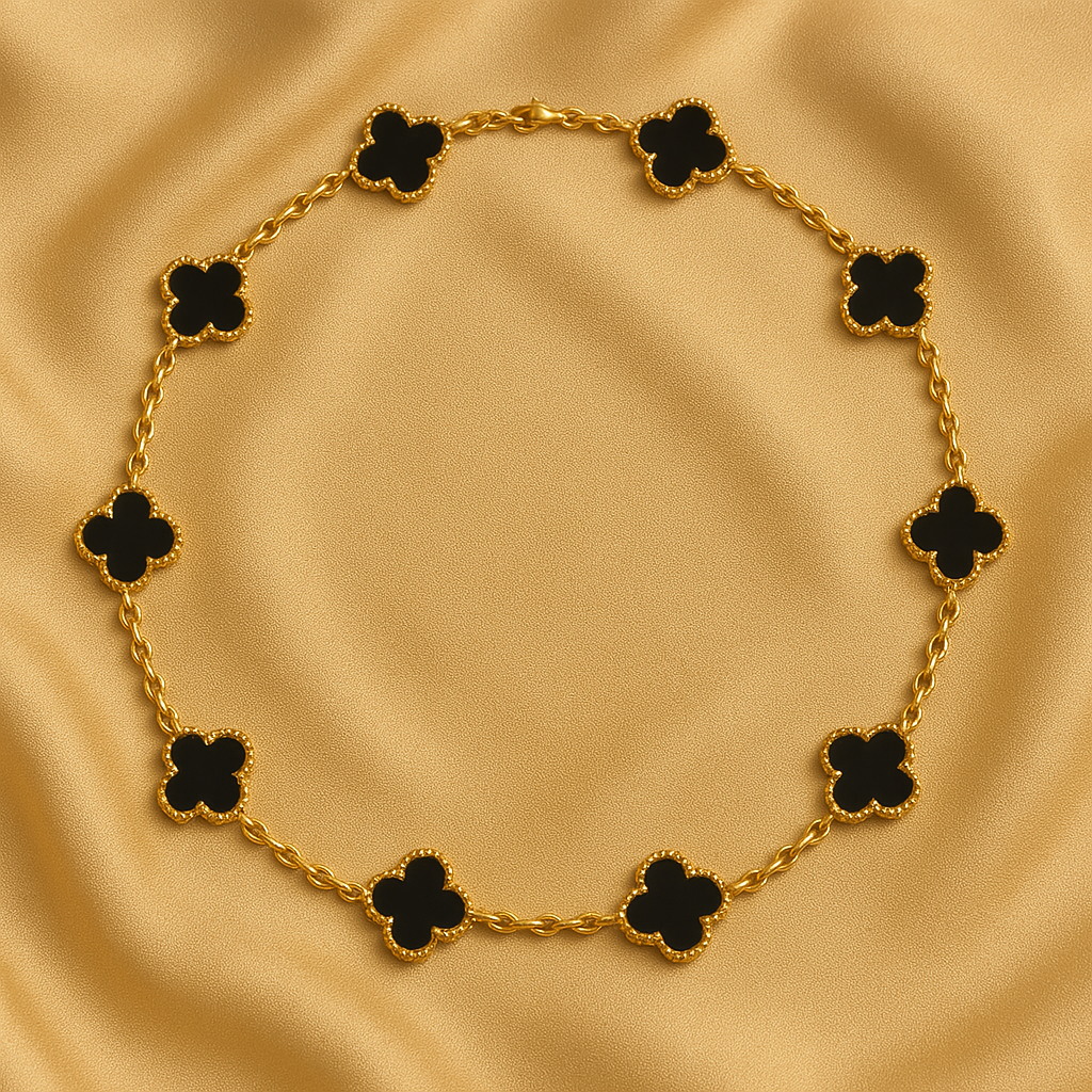 NoirPearl™ – Elegant halskjede med svarte perler