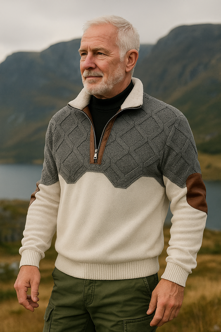 Fjordheim™ – Varm og tidløs vintergenser med fleecekrage