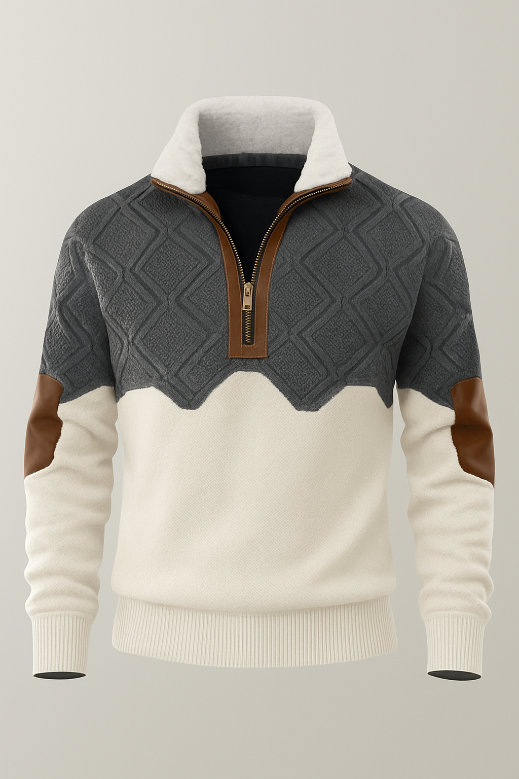 Fjordheim™ – Varm og tidløs vintergenser med fleecekrage