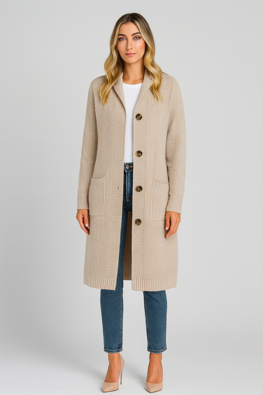 Lorène™ | Elegant lang damejakke