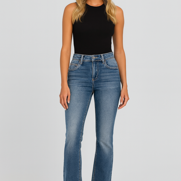 Alana™ | High Waist Flared Jeans med høy midje