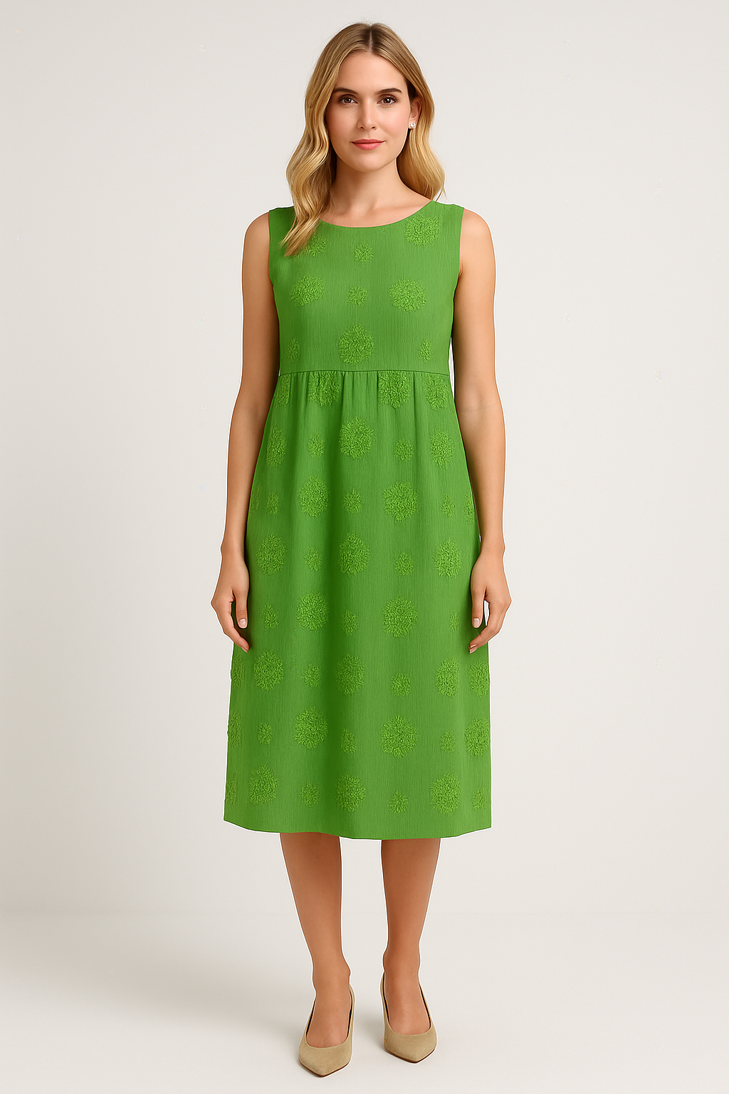 Elena™ | Brodert Kjole for Naturlig Eleganse