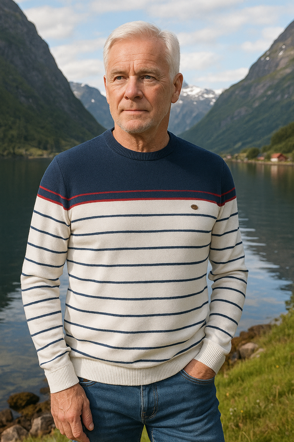 Adrien™ | Stripete Marinegenser