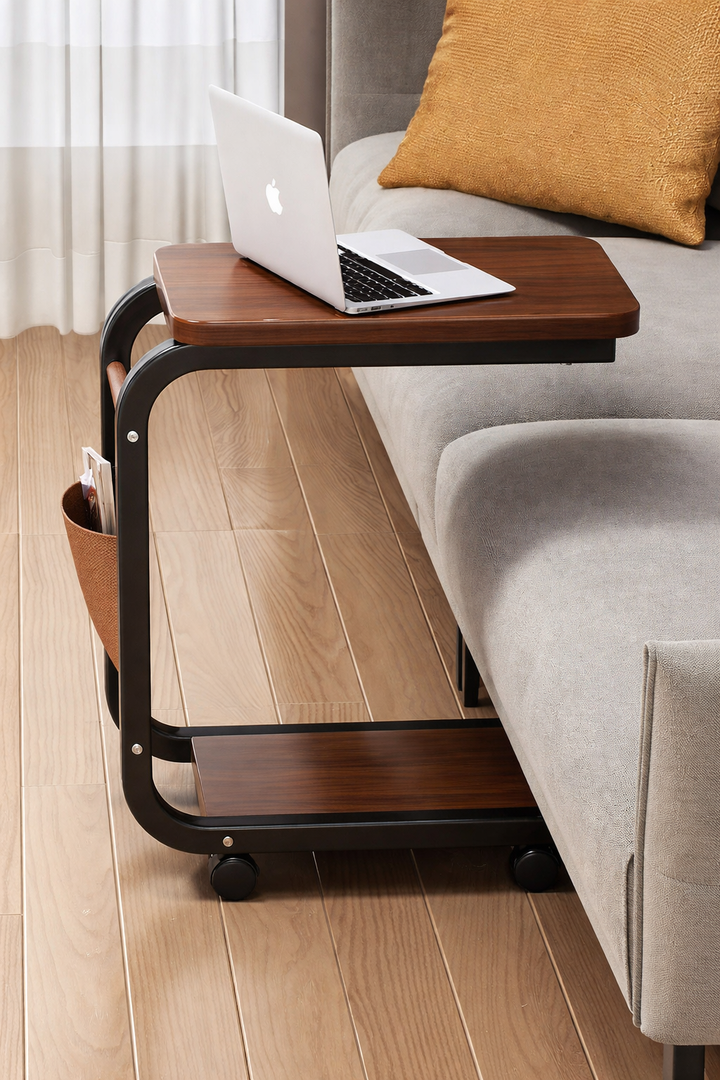 COMFORT™ Rullbar Kaffe Sidebord - med brosjyre/bok rom