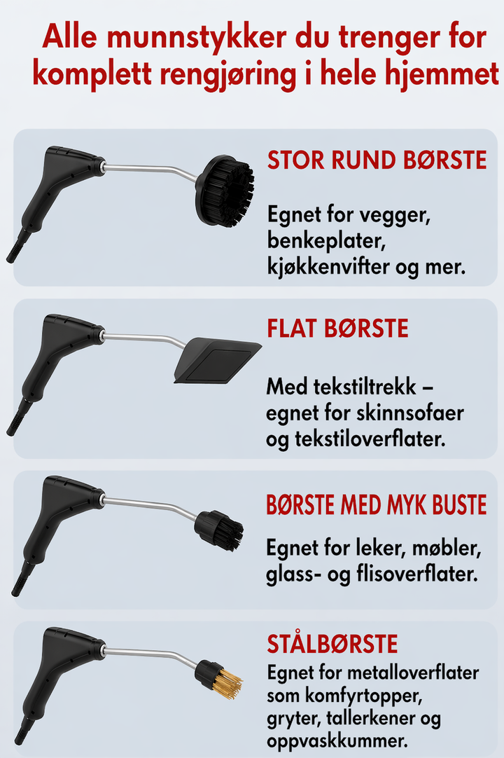 SteamMaster Pro 105°C - Dampvasker 3 BAR
