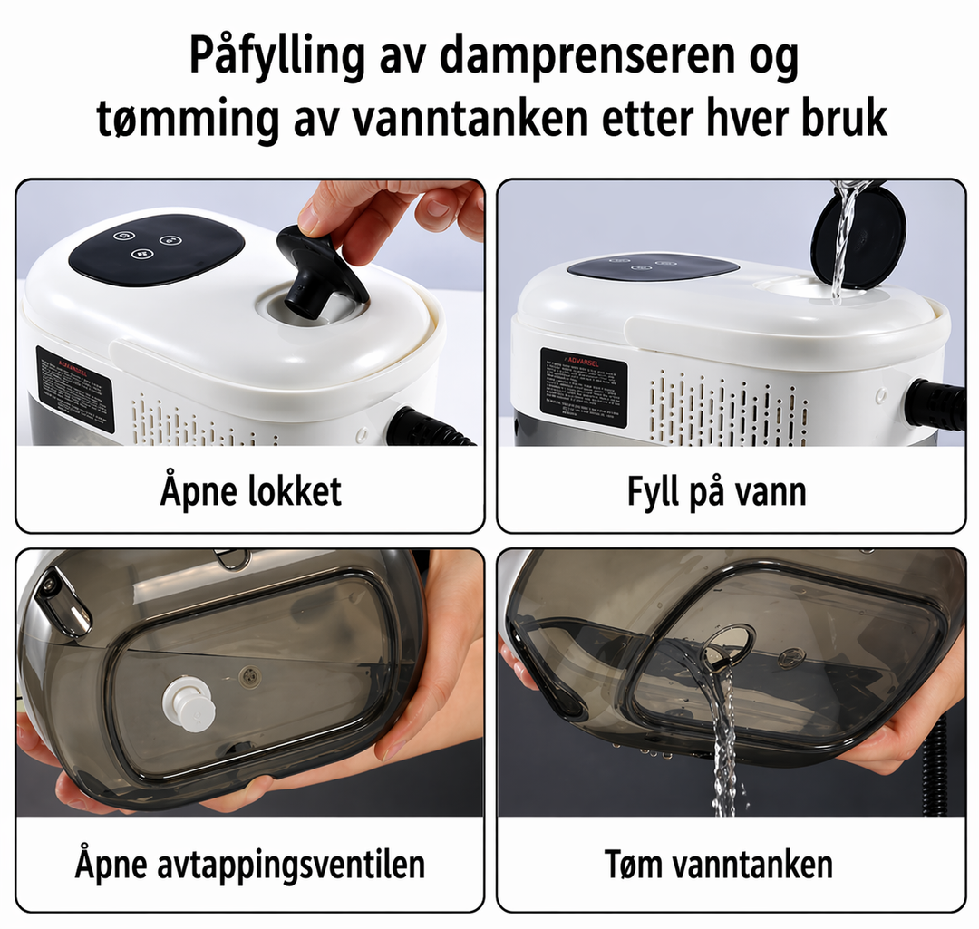 SteamMaster Pro 105°C - Dampvasker 3 BAR