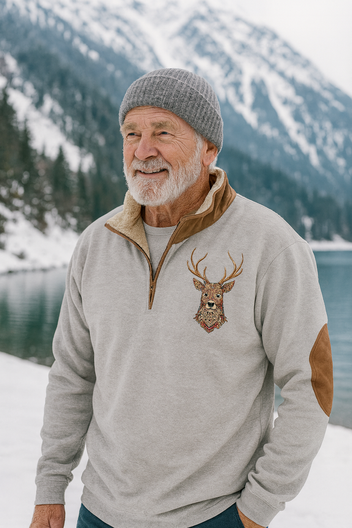 Christos™ Genser med hjortedetaljer 1 + 1 GRATIS