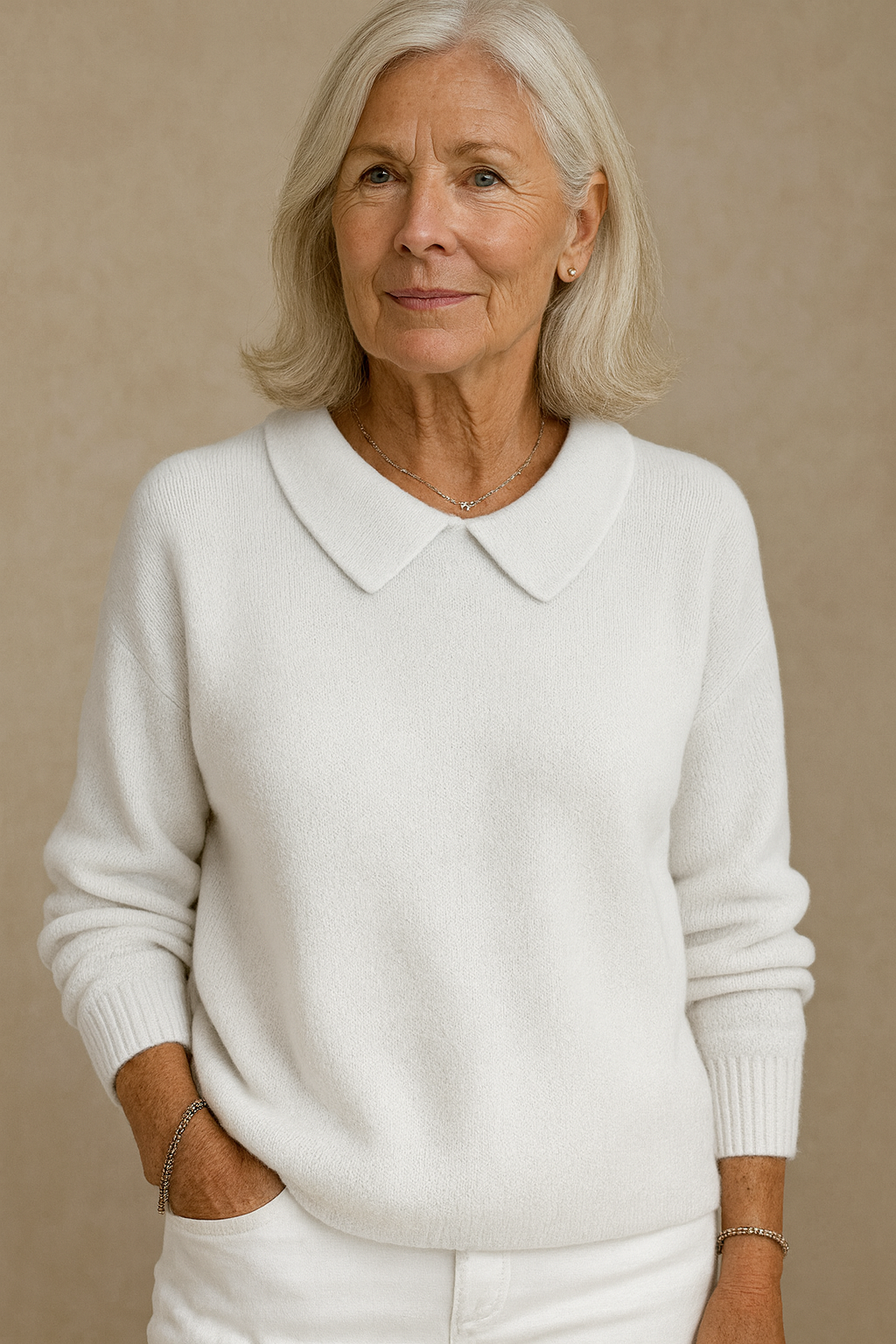 Bellamy™ | Elegant myk genser med krage