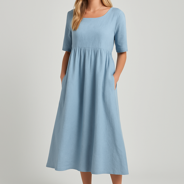 Sofia™ | Flatterende bomullskjole