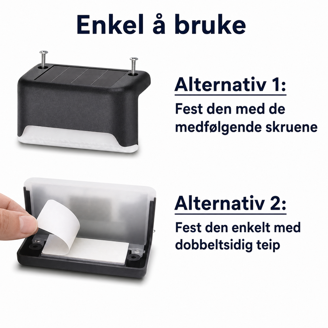 Solcelledrevet Utendørslampe