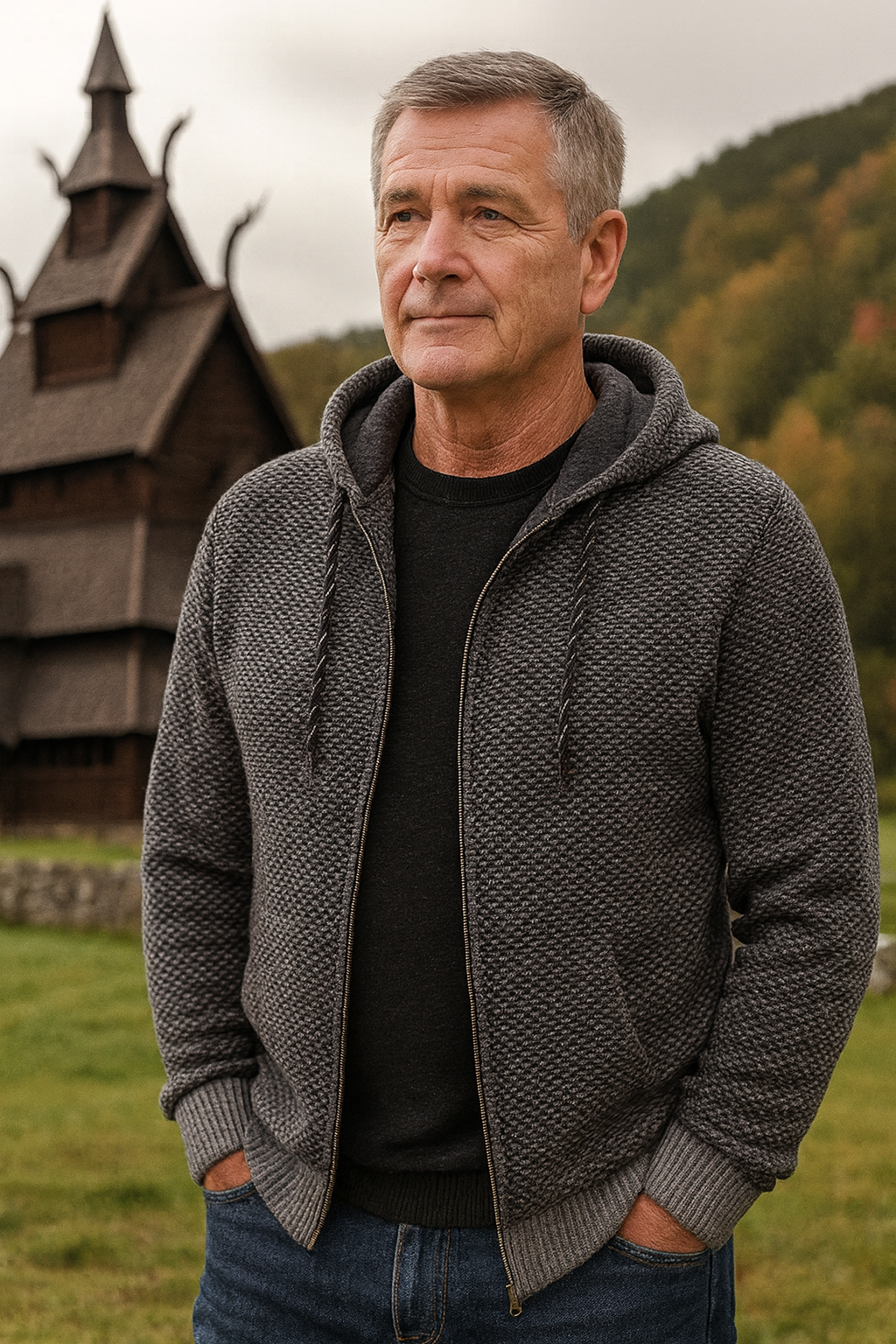 Bjørnar™ Strikket Hettejakke