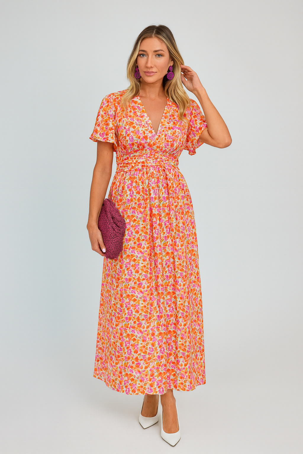 Marlene™ - lang blomsterkjole