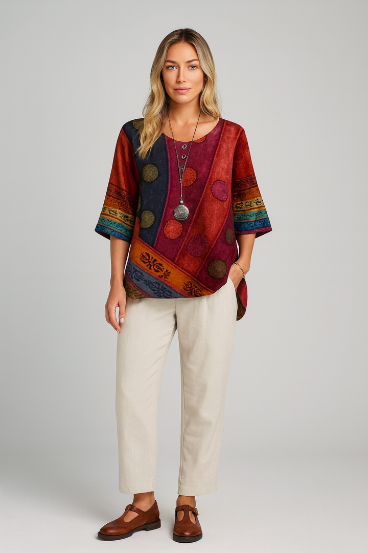 Valarie™ - Top Bohemisk Colorato