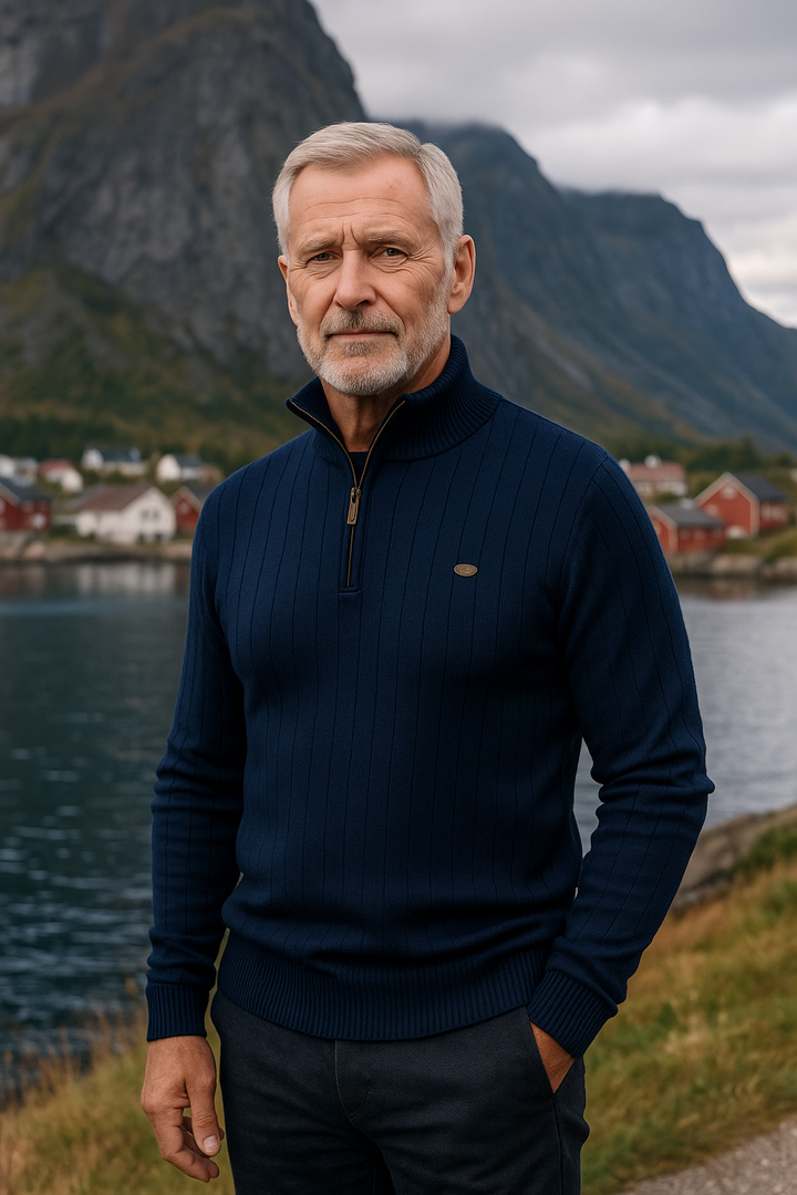 Alex™ - Stilig genser med glidelås