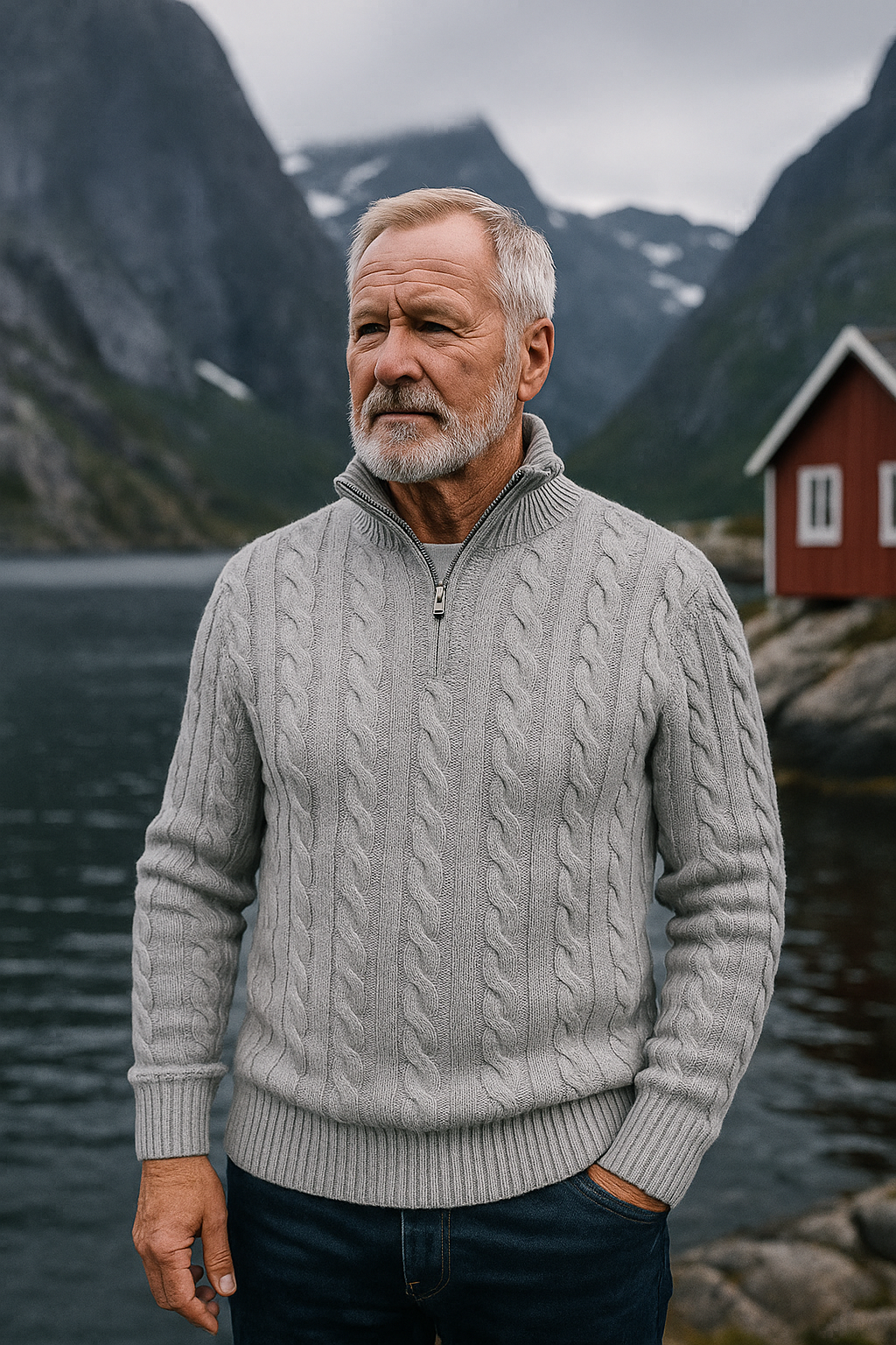 Castel™ | Old Money Halv Glidelåsgenser