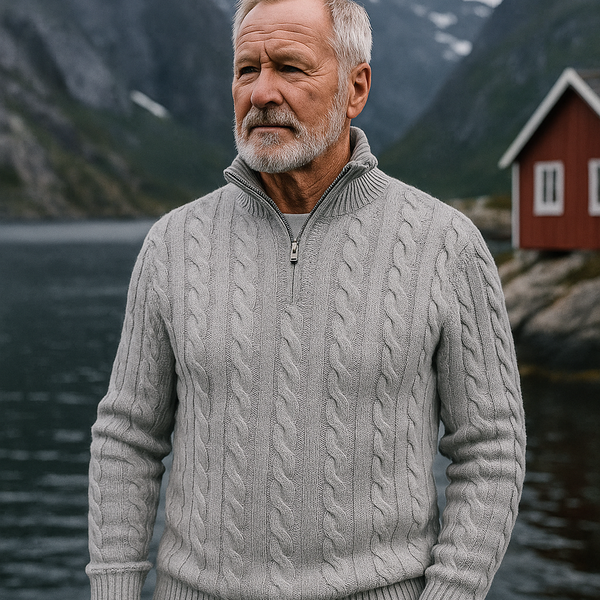 Castel™ | Old Money Halv Glidelåsgenser