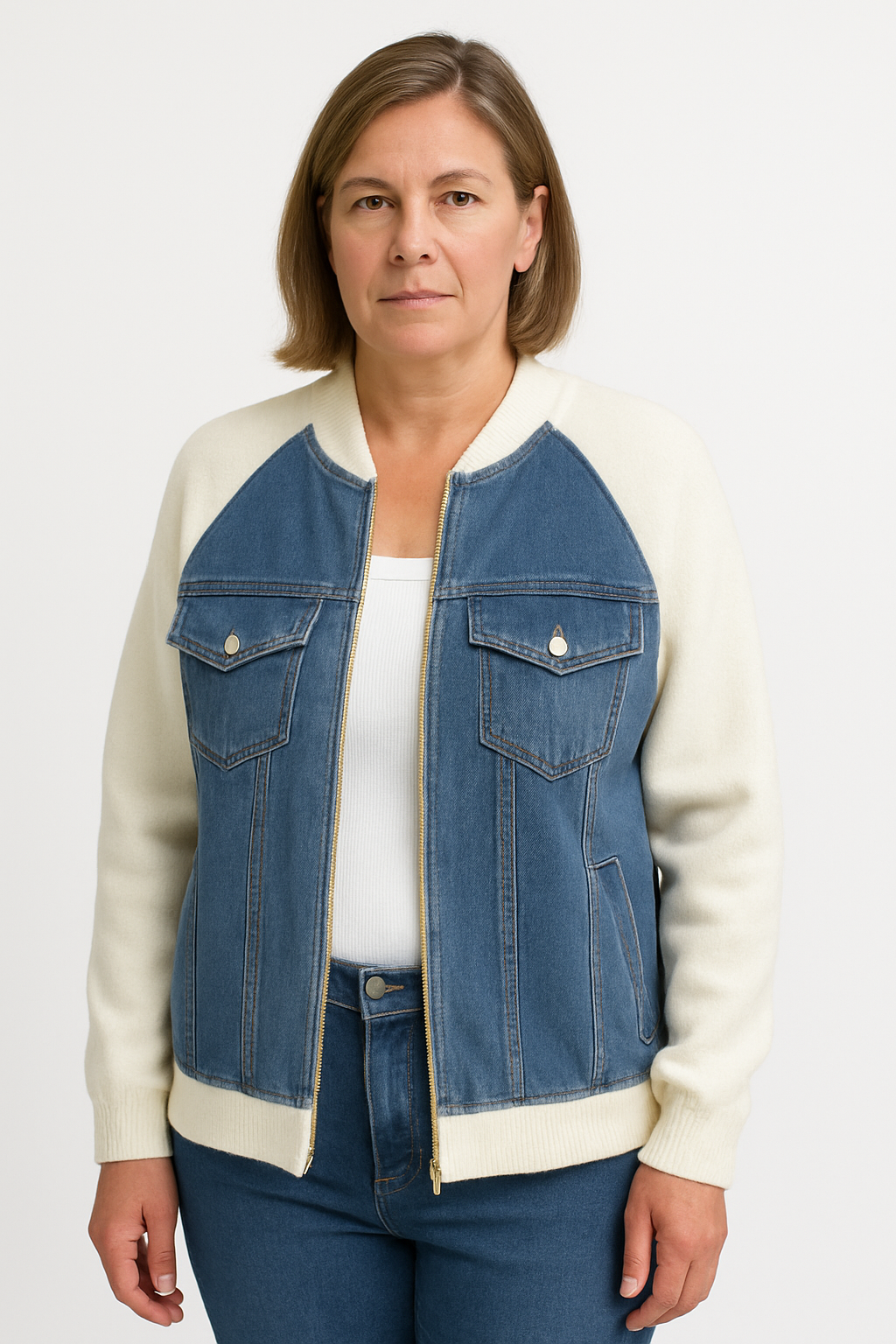 Felicia™ | Unik denimjakke med vintage vri