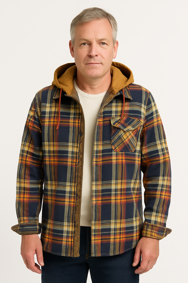 Alain™ – Rutete patchworkjakke