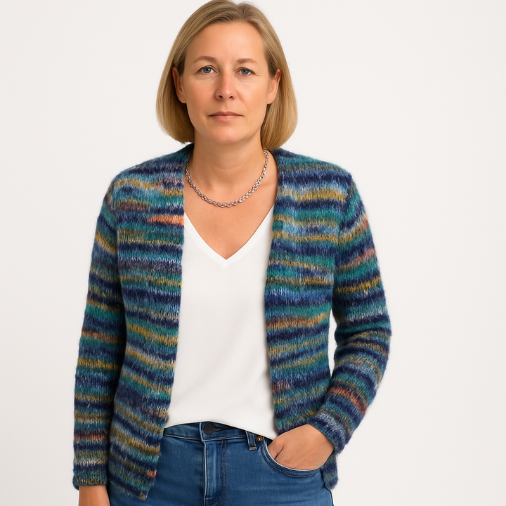 Prisma™ Flerfarget stripete vest for kvinner – Farge, komfort, stil