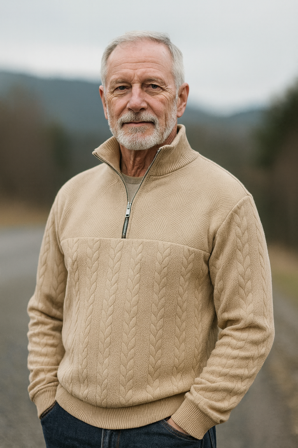 Henry™ | Premium genser med glidelås i kvart lengde