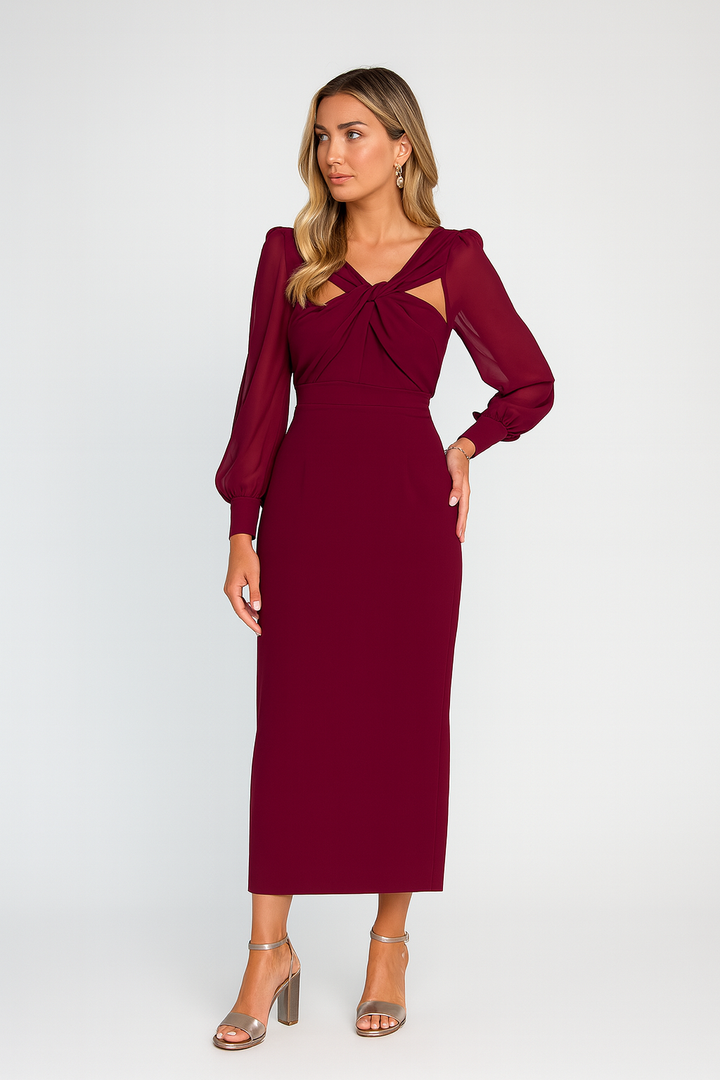 Paula™ | Elegant midi kjole