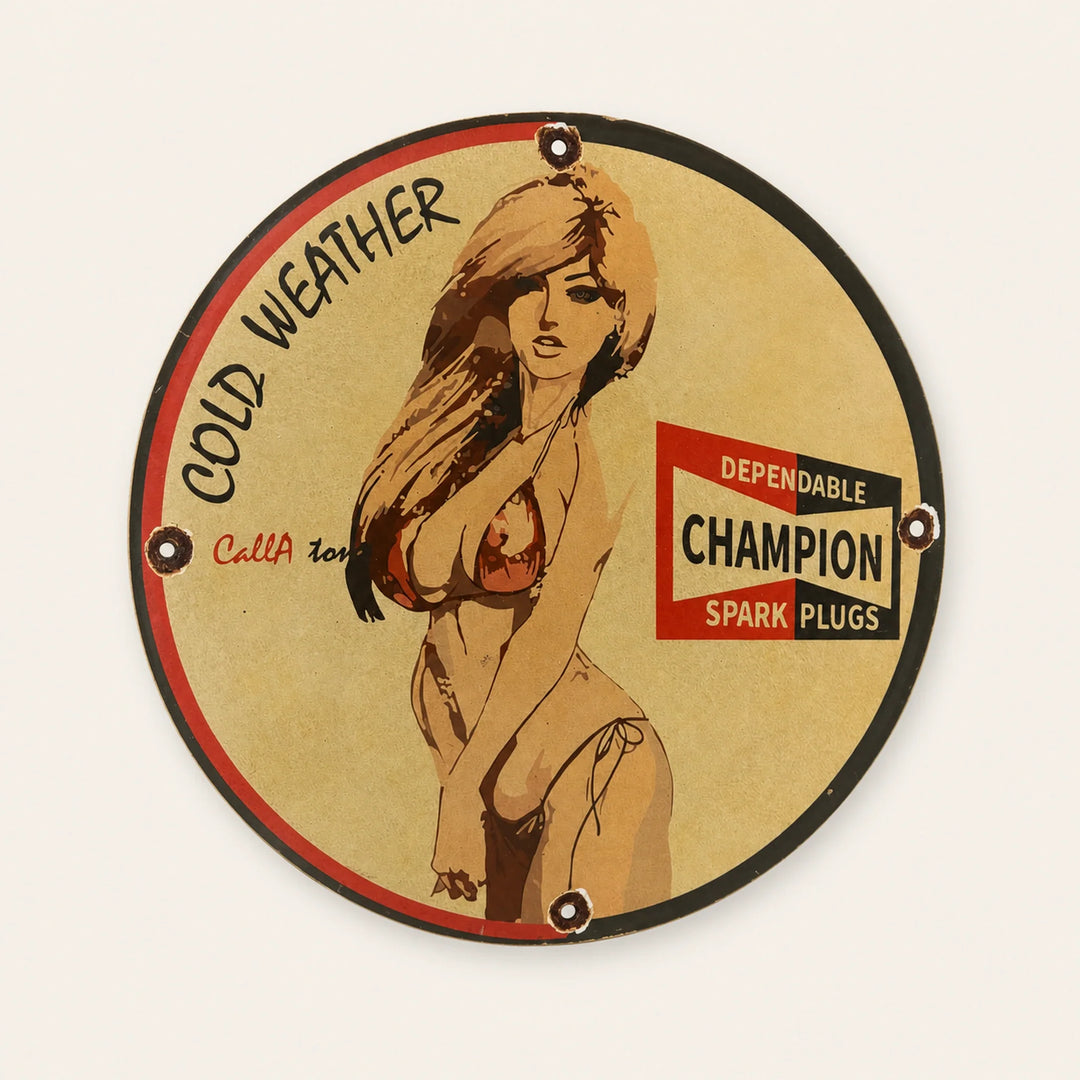 Champion Spark Plugs – Cold Weather emaljeskilt
