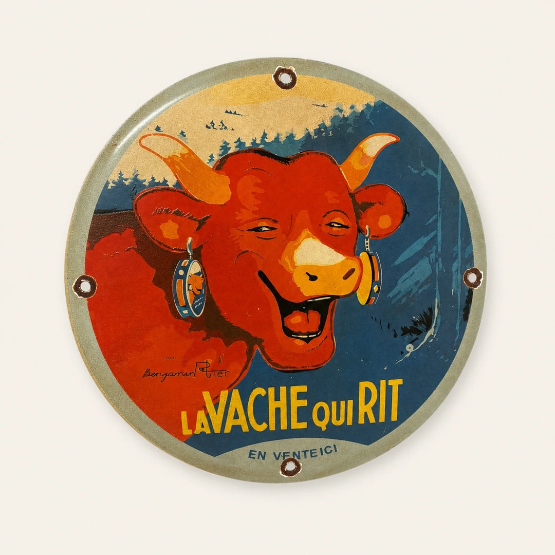 La Vache qui Rit – Klassisk emaljeskilt