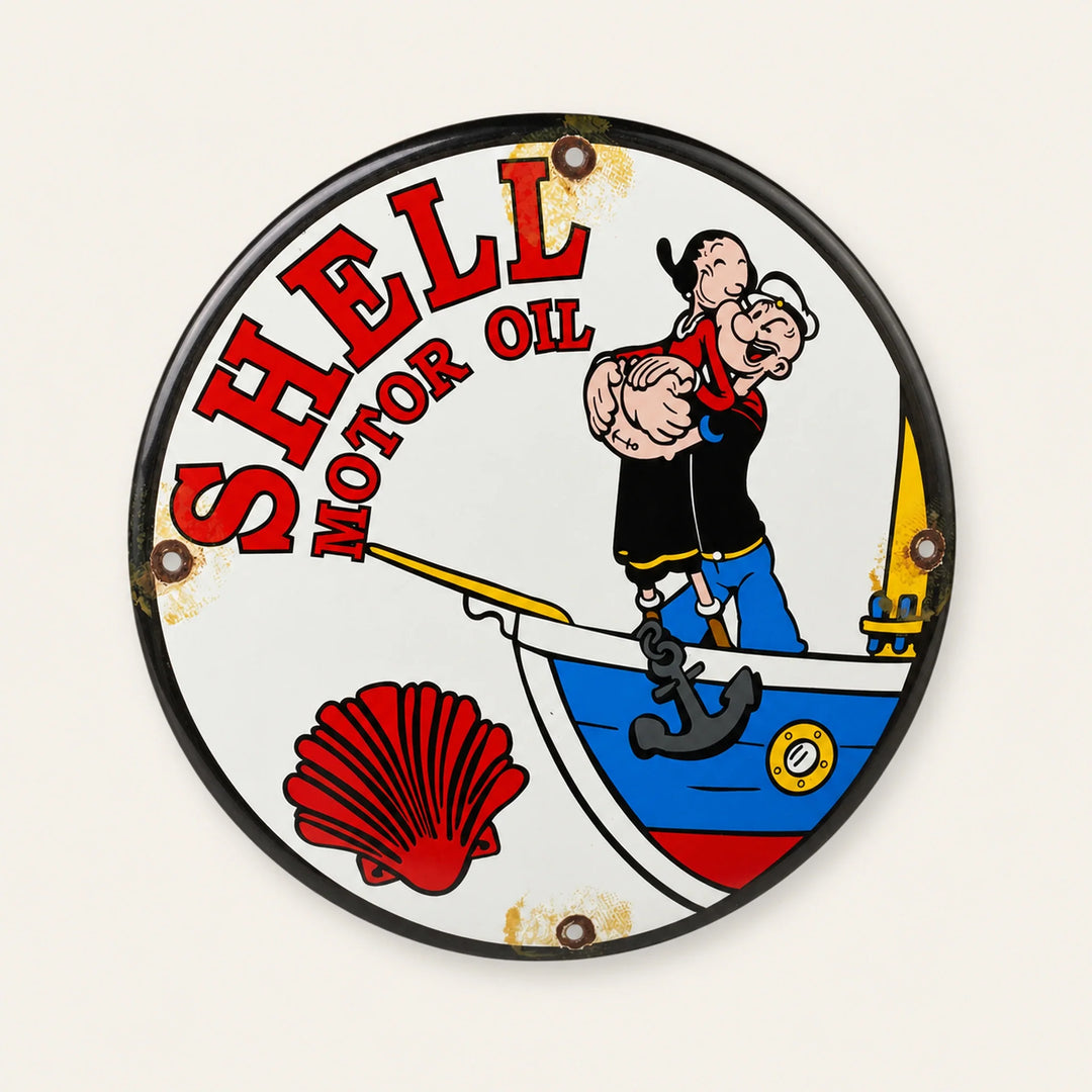 Shell Motor Oil – Popeye emaljeskilt