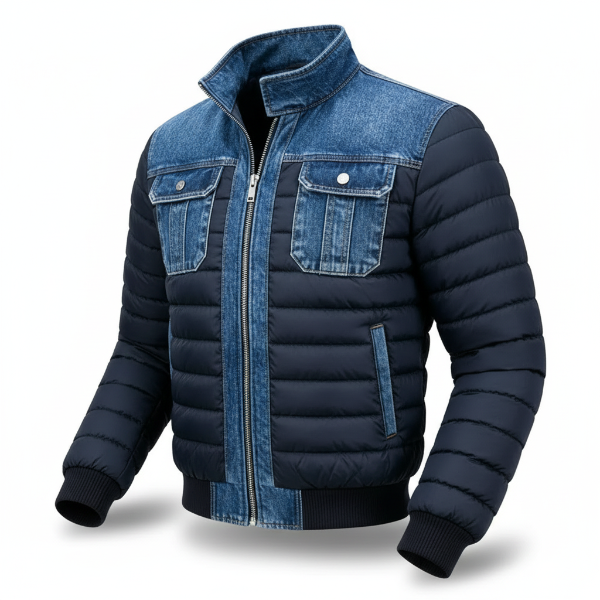 Jori™ | Stilig Polstret Denimjakke